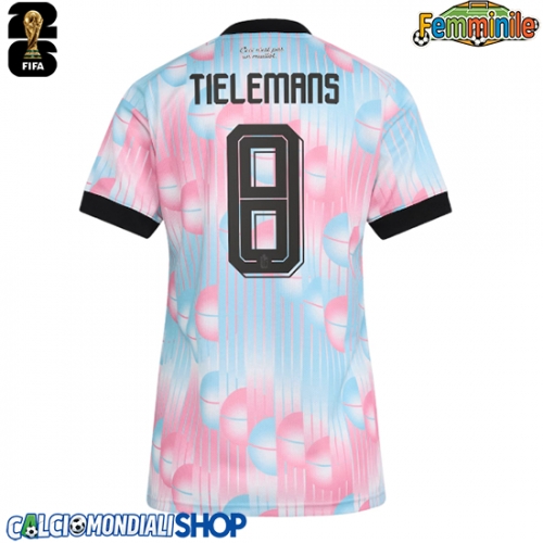 Maglie da calcio Belgio Youri Tielemans #8 Seconda Maglia Femminile Mondiali 2026  Manica Corta